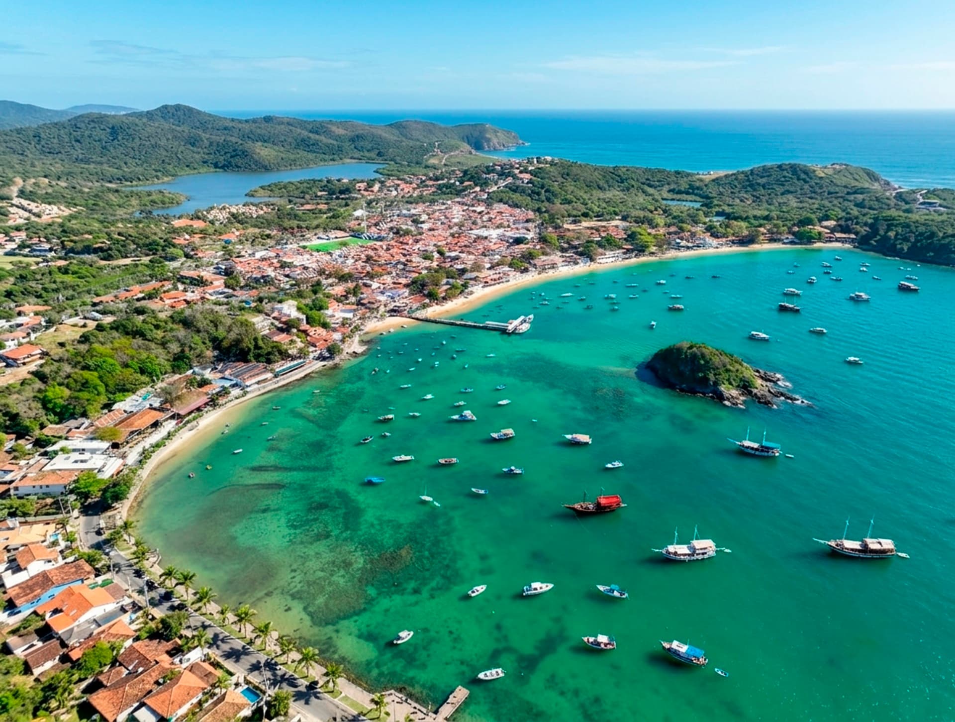 Vista aérea de Armação dos Búzios